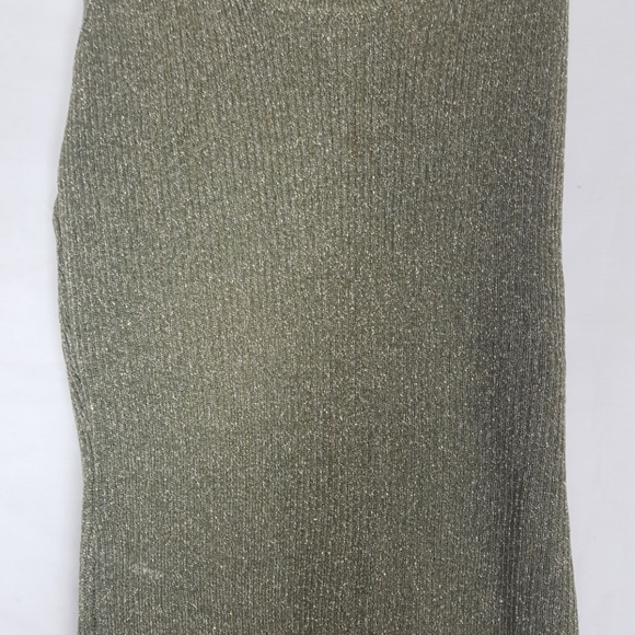 Mixit Metallic Sleeveless Top Shirt Green SZ S/M - Picture 2 of 4